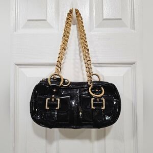 🔥🫦Y2K Authentic Dolce & Gabbana Black Patent Leather Bag + COA